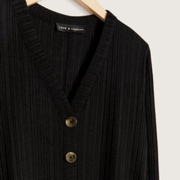 Love & Legend Women Button-Front Bodycon Midi Dress Plus Size X - Picture 5 of 15